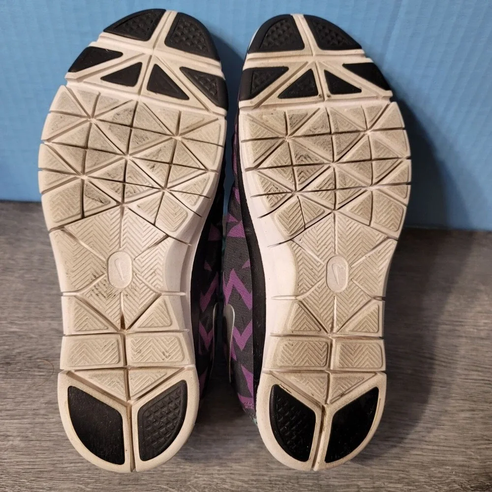 Nike Free TR Fit 3 Running‎ Race Shoes Womens US 9 Purple Black Teal Swoosh Logo